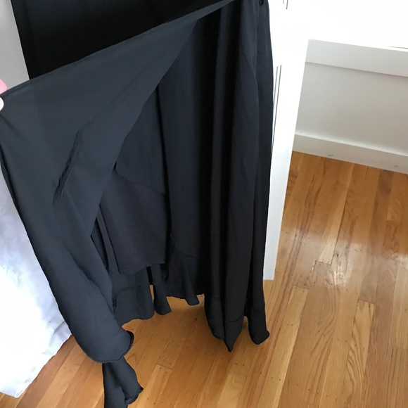 CITY CHIC Black Maxi Dress Ruffle Sleeves & Hem Flutter Me Women’s Plus Size 16 - Picture 6 of 15